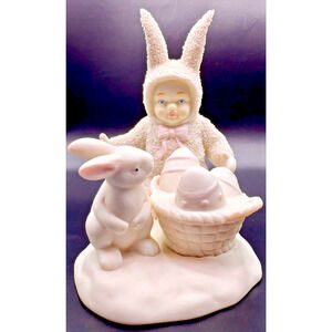 Dept 56 Snowbunnies "Help Me Hide The Eggs" 1994
